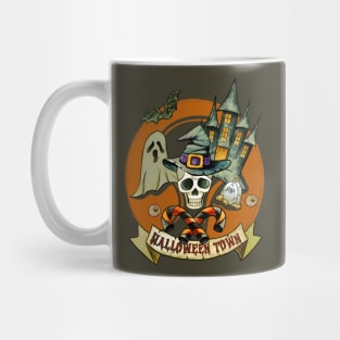 Scary Halloween Town, Haunted Houses Mug